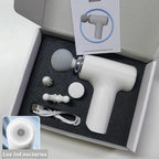 4-in-1 Rechargeable Massage Gun – Multi-Functional Deep Tissue Body Massager with 4 Massage Heads, Type-C Charging & Long Battery Life