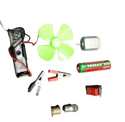Kids Science Kit with Fan Motor & Tools for Ages 8+