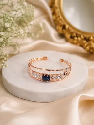 1 Pc Modern Design Gold Plated Crystal Kara Bracelet 3 to 10 year girls