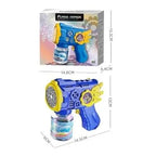 Kids Bubble Gun with LED Light & 100ML Solution