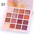 16 Color Eyeshadow Makeup Palette Matte & Shimmer Powder Eye Shadow Kit - Multi Color