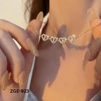 Gold Plated Zircon Ball Necklace for Women