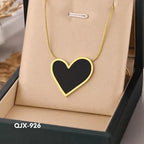 Magnetic Heart Clover Necklace Golden Silver 4 Leaf