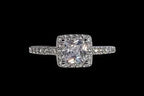 Adjustable Silver Plated CZ Ring for Women