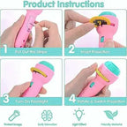 HD Projection Flashlight for Kids 90° Rotating Animal Patterns
