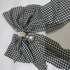 Butterfly Design Silver Plated Pearl Hair Catcher