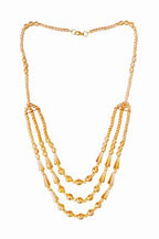 Golden 3-Layer Mala Necklace for Women