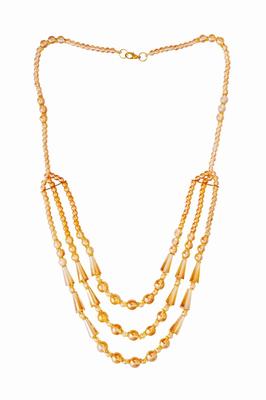 Golden 3-Layer Mala Necklace for Women