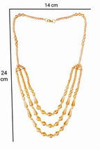 Golden 3-Layer Mala Necklace for Women