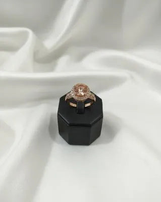 Maroon and silver Adjustable Ring for Wedding & Party Wear