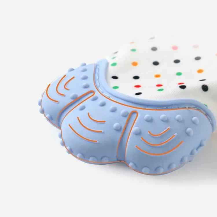 BABY SILICONE TEETHING MITTEN GLOVES NEWBORN CHEWABLE MITTENS TEETHER