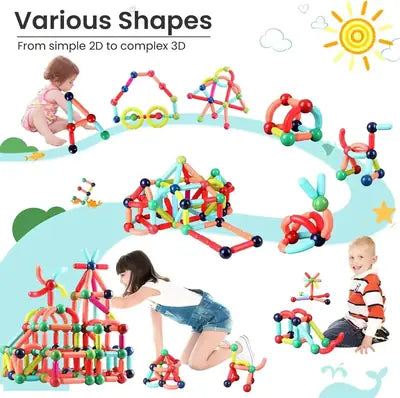 Magnetic Building Blocks Set For Kids