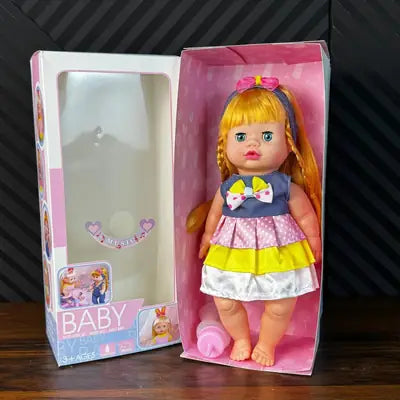 Baby Doll Happy Every Day with Feeding Bottle & Music Baby Feeding Musical Dol