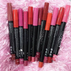 Huda Beauty Matte Color Lipstick Pencils Set Of 12 Long Lasting Waterproof Non Sticky Smooth Application For All Occasions