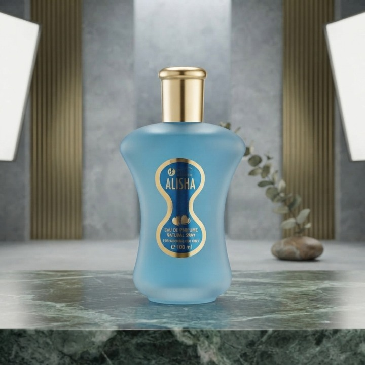 Alisha Blue Eau De Parfum By Hunaidi - Fragrance Product Designed For Scent And Daily Grooming Routine - 100ML