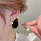 ZJE-911 Swan Pearl Earrings - Golden Rs 278