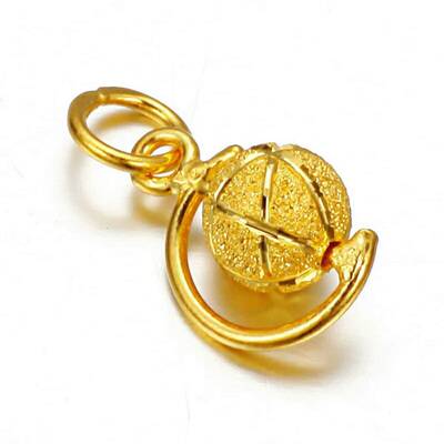 Gold Plated Zircon Ball Necklace for Women