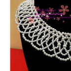 Pearl Handwoven Fake Collar Chain for Women