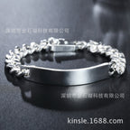 Silver Plated Bracelet for Men Women 10mm Daily Wear