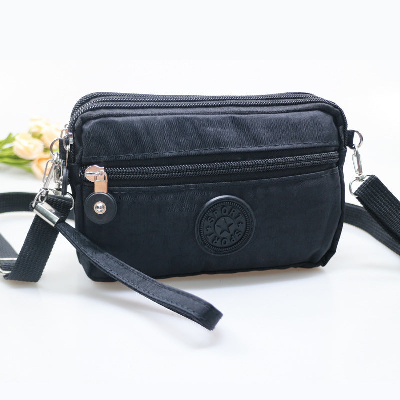 Pink Heart Crossbody Bag with 4 Zippers for Women