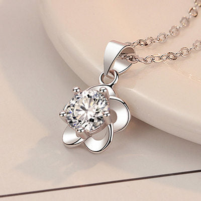 Gold Plated Zircon Ball Necklace for Women